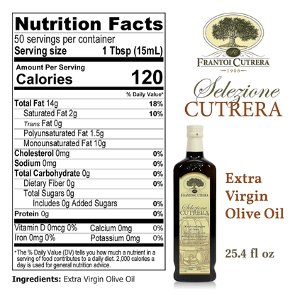 Frantoi Cutrera Selezione Cutrera Extra Virgin Olive Oil, 24.6 oz Oil & Vinegar Frantoi Cutrera 
