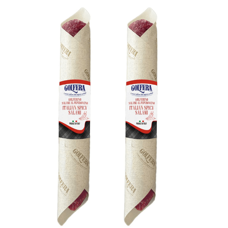 Golfera Golferino Italian Spicy Salamino, 6.6 oz [Pack of 2] Meats Golfera 