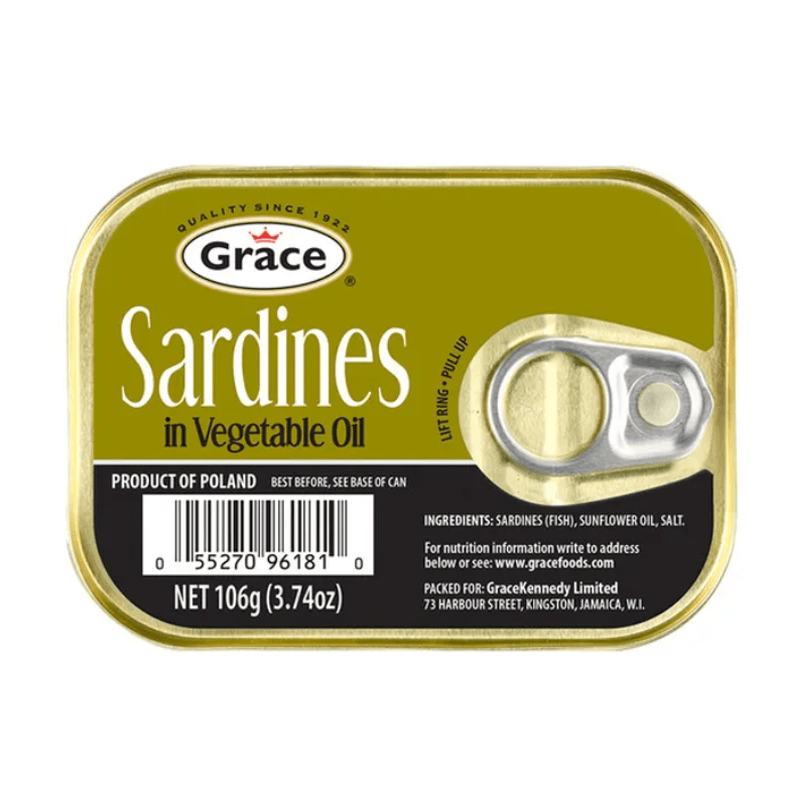 Grace Sardines In Vegetable Oil, 3.74 oz Seafood Grace 