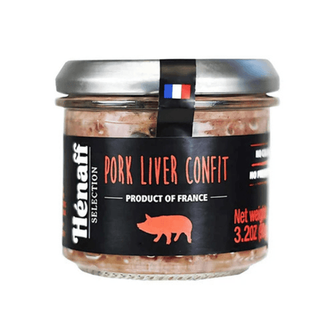 Henaff Pork Liver Confit, 3.2 oz [Pack of 12]