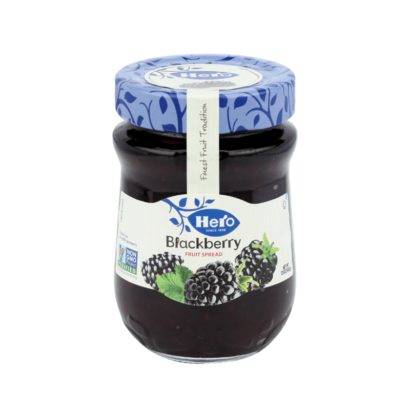 Hero Blackberry Fruit Spread, 12 oz Pantry Hero 