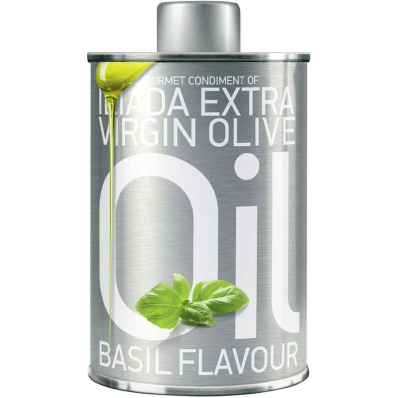 Iliada Extra Virgin Olive Oil Basil Flavour, 250ml [Pack of 12]