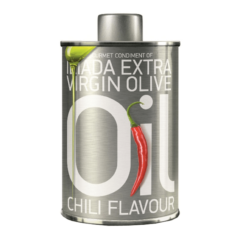 Iliada Extra Virgin Olive Oil Chili Flavour, 250mL [Pack of 12]