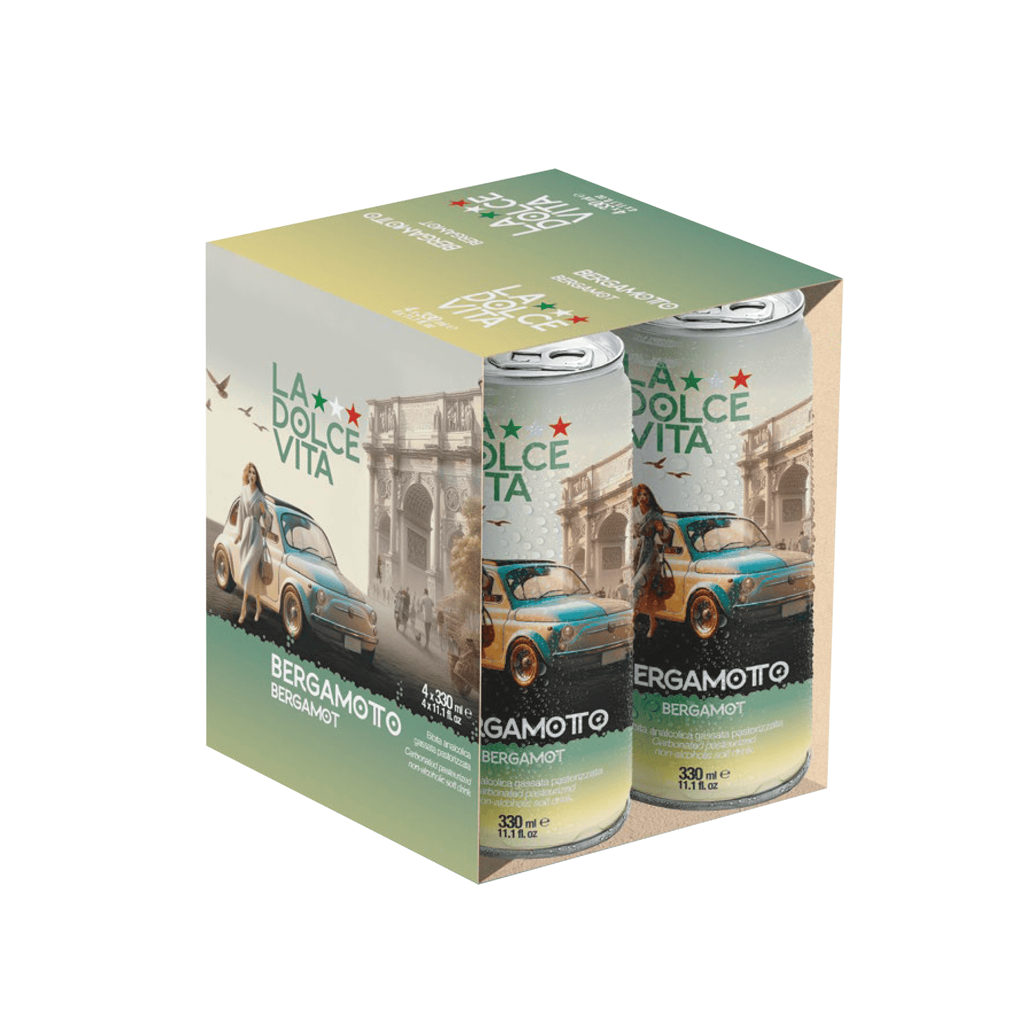 La Dolce Vita Bergamotto Soda, [Pack of 24]