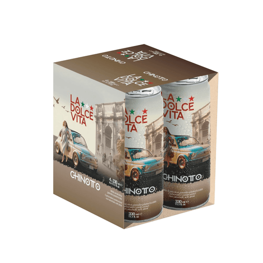 La Dolce Vita Chinotto Soda, Pack of 4 [6 Packs per case]