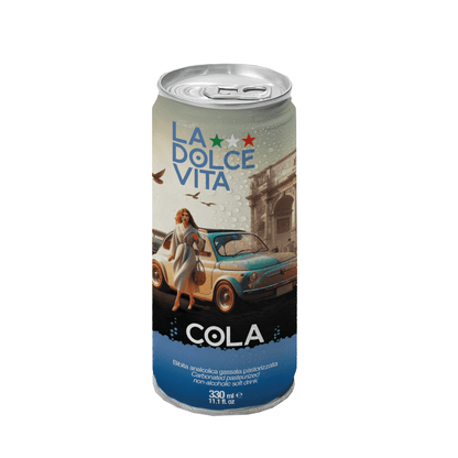 La Dolce Vita Cola Soda, Pack of 4 [6 packs per case]