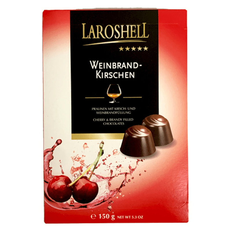 Laroshell Cherries & Brandy Filled Chocolate, 5.3 oz [Pack of 14]