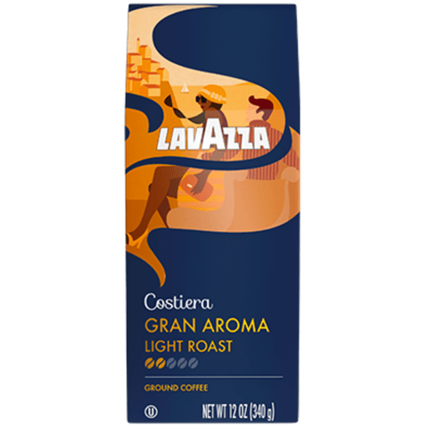 Lavazza Drip Costiera Coffee Gran Aroma Light Roast, 12 oz [Pack of 6]