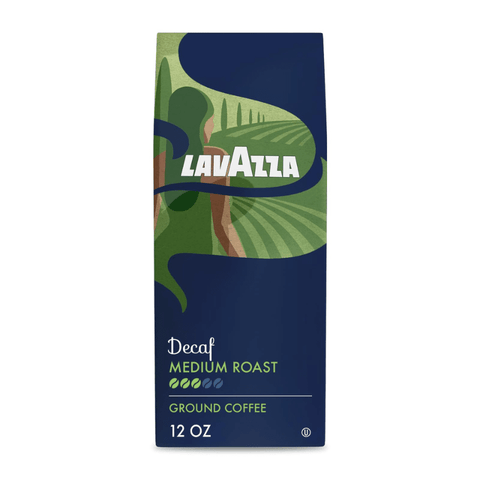 Lavazza Medium Roast Decaf Ground Coffee, 12 oz [Pack of 6]