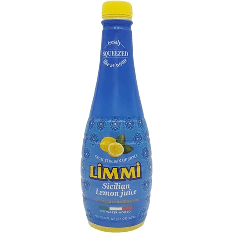 Limmi Sicilian Lemon Juice, 500mL [Pack of 12]