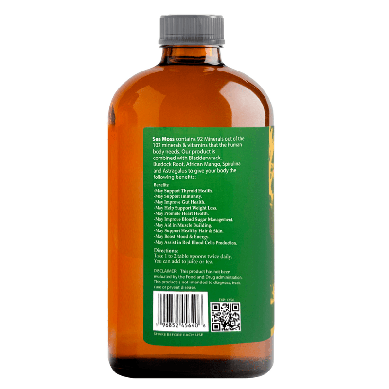 Liquid Blenz Pure Sea Moss Tonic, 32 oz [Pack of 12]