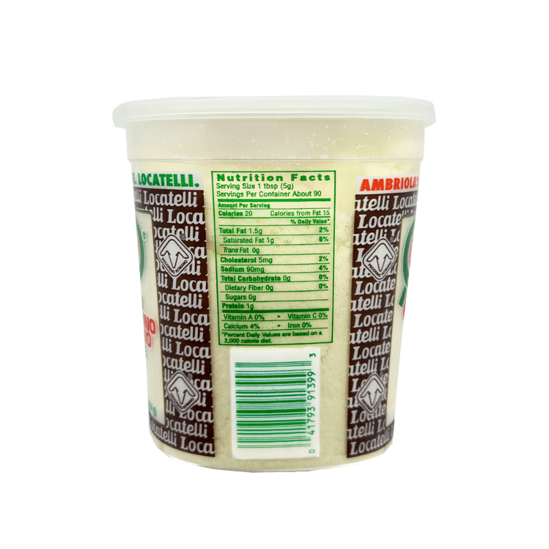 Locatelli Grated Pecorino Romano Cheese, 16 oz (454g) [Pack of 12]