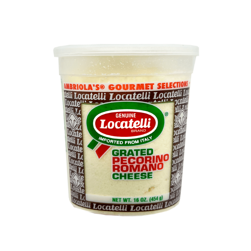 Locatelli Grated Pecorino Romano Cheese, 16 oz (454g) [Pack of 12]