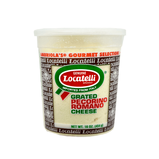 Locatelli Grated Pecorino Romano Cheese, 16 oz (454g) [Pack of 12]