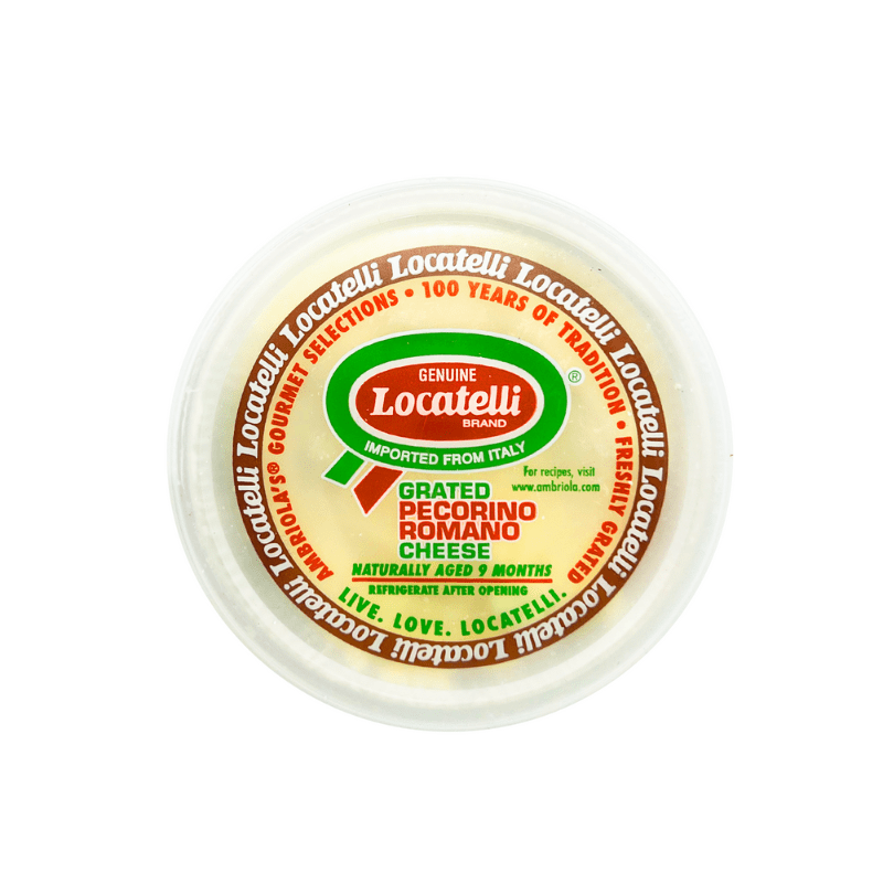 Locatelli Grated Pecorino Romano Cheese, 16 oz (454g) [Pack of 12]