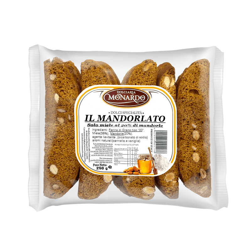 Monardo Mandorlato with Honey, 8.8 oz Sweets & Snacks Monardo 