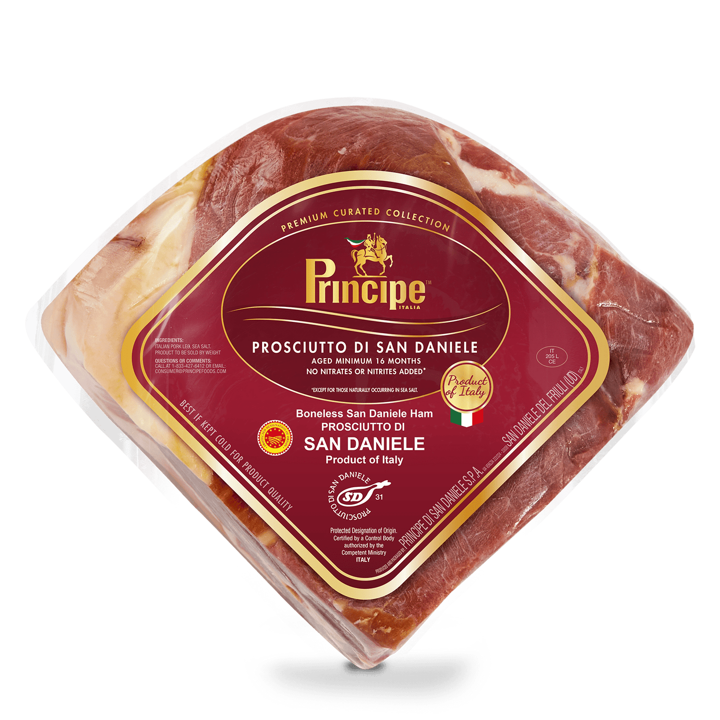 Principe San Daniele Blue Secolo Quarters, 3.5 Lbs Meats Principe 