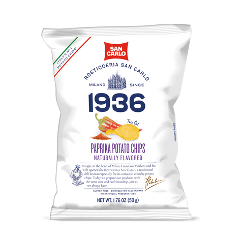 San Carlo Paprika Potato Chips, 1.76 oz [Pack of 20]