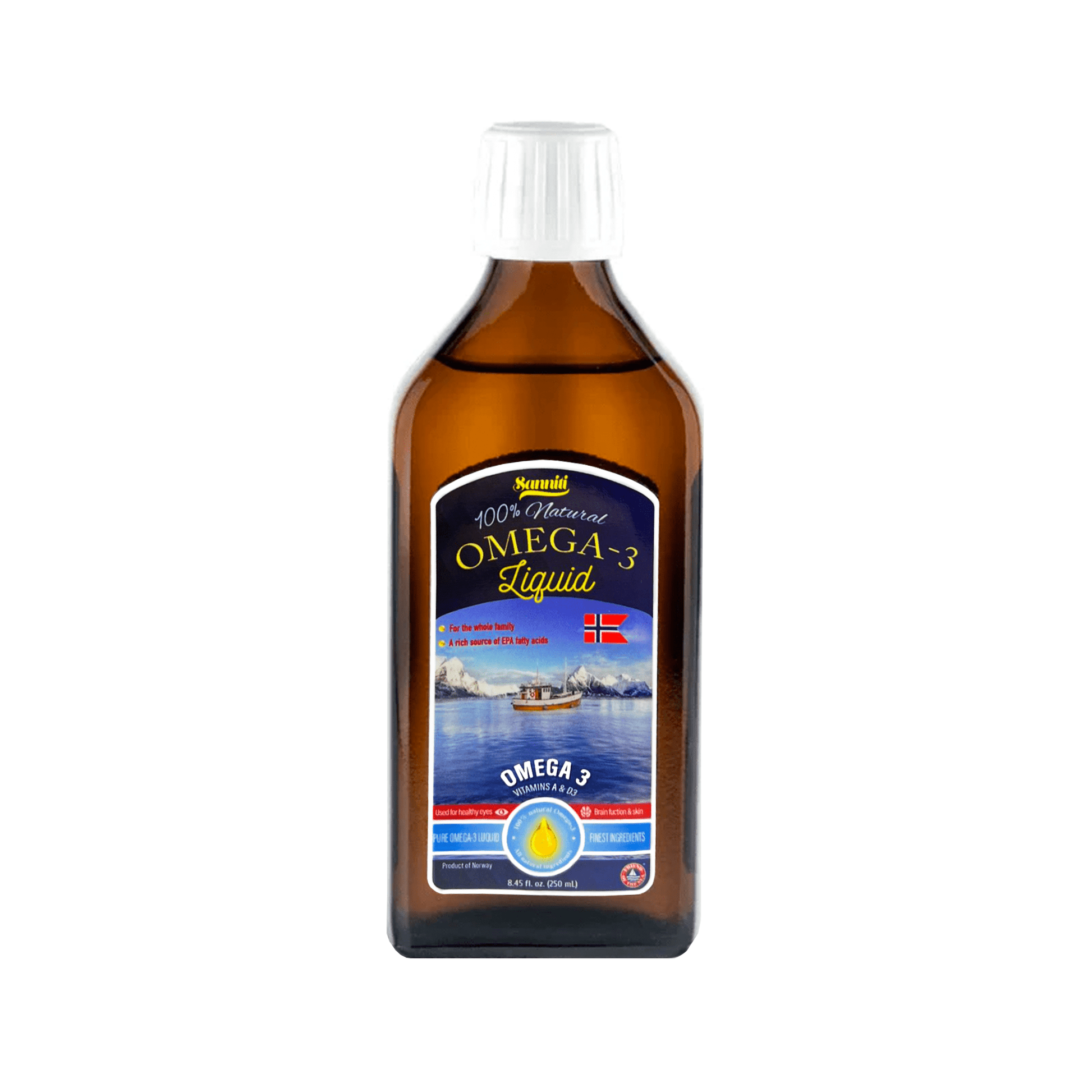 Sanniti 100% Natural Liquid Omega-3, 8.45 oz Health & Beauty Sanniti 