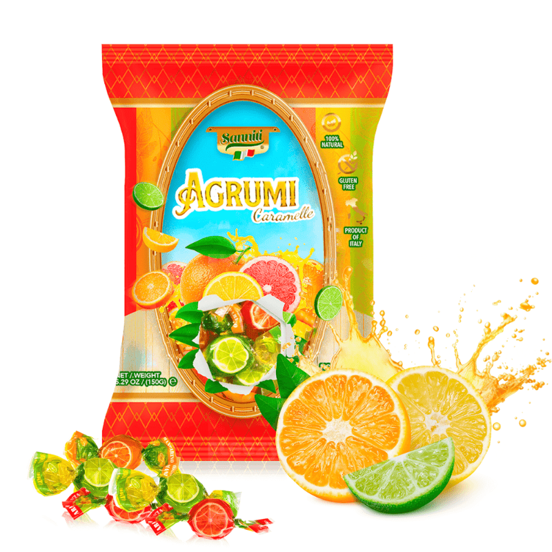 Sanniti Agrumi Caramelle, 5.29 oz [Pack of 14]