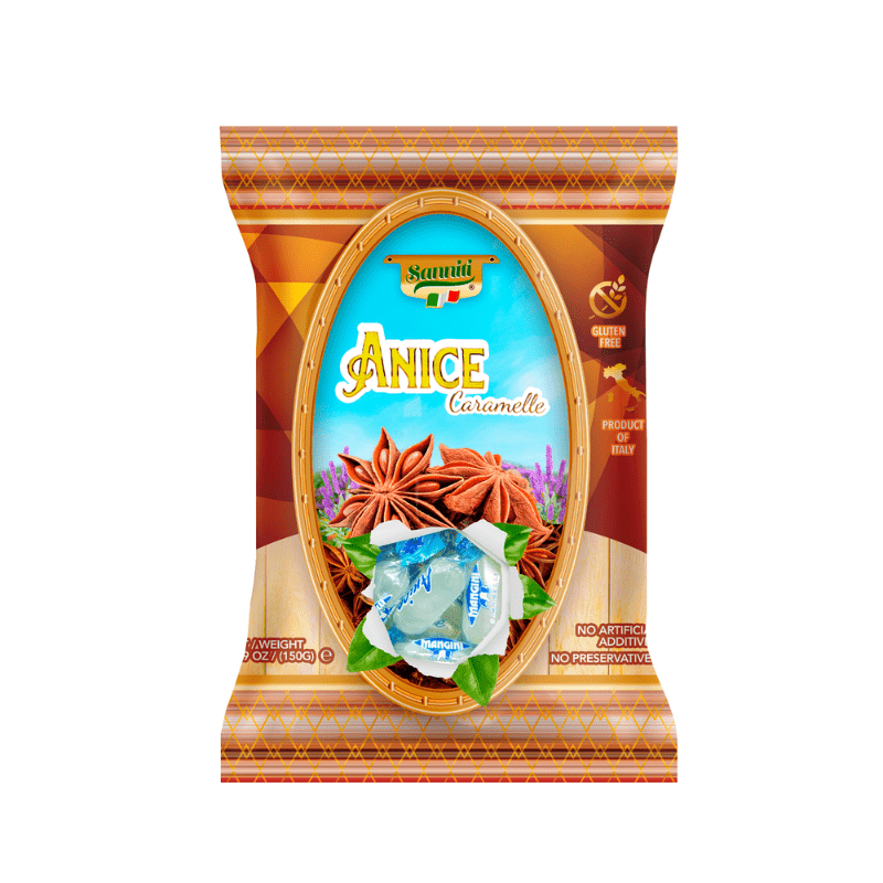 Sanniti Anice Caramelle, 5.29 oz [Pack of 14]