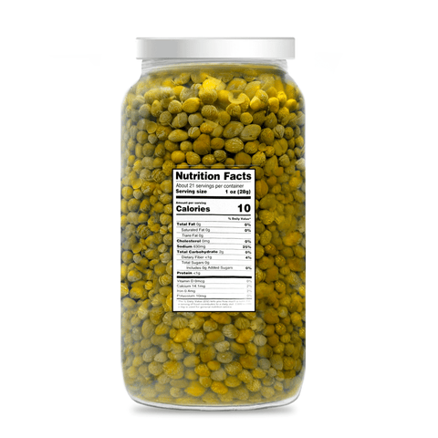 Sanniti Capers Non-Pareille in Vinegar and Salt Brine, 33.5 oz [Pack of 6]