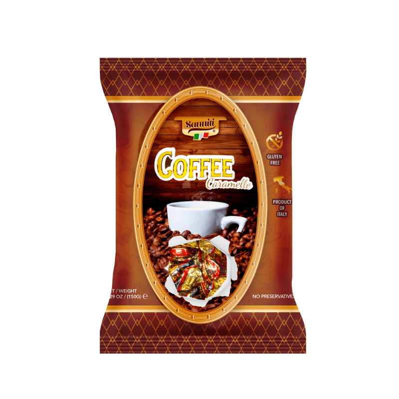 Sanniti Coffee Caramelle, 5.29 oz [Pack of 14]