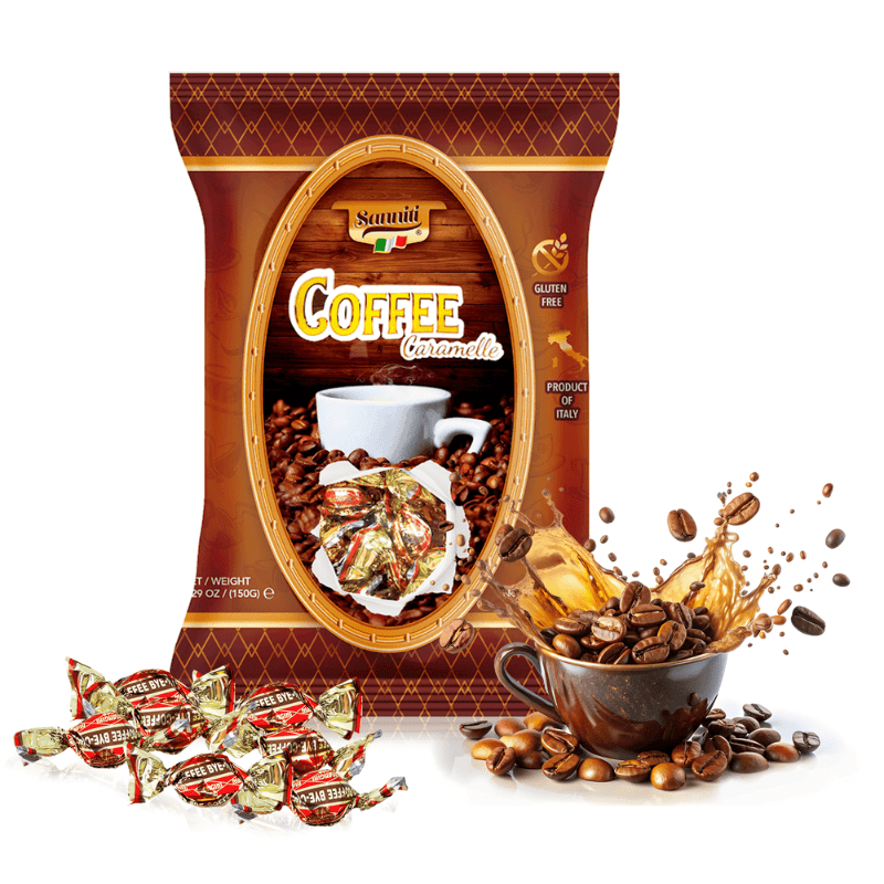 Sanniti Coffee Caramelle, 5.29 oz [Pack of 14]