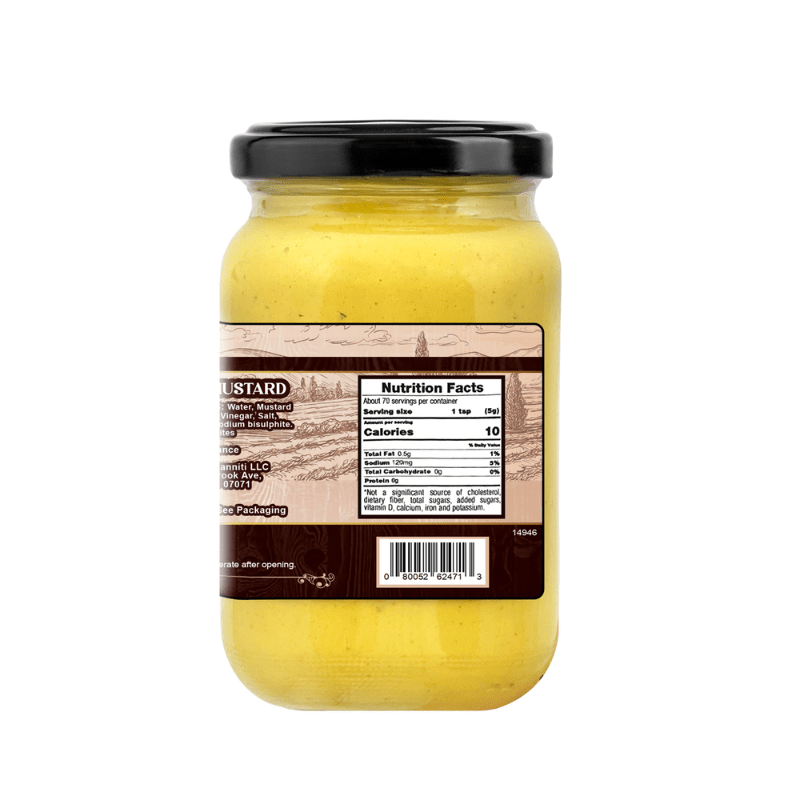 Sanniti Dijon Mustard, 12.3 oz [Pack of 12]