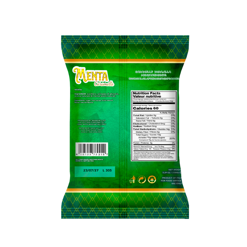 Sanniti Menta Caramelle, 5.29 oz [Pack of 14]
