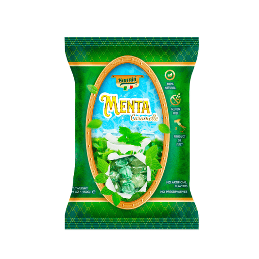 Sanniti Menta Caramelle, 5.29 oz [Pack of 14]