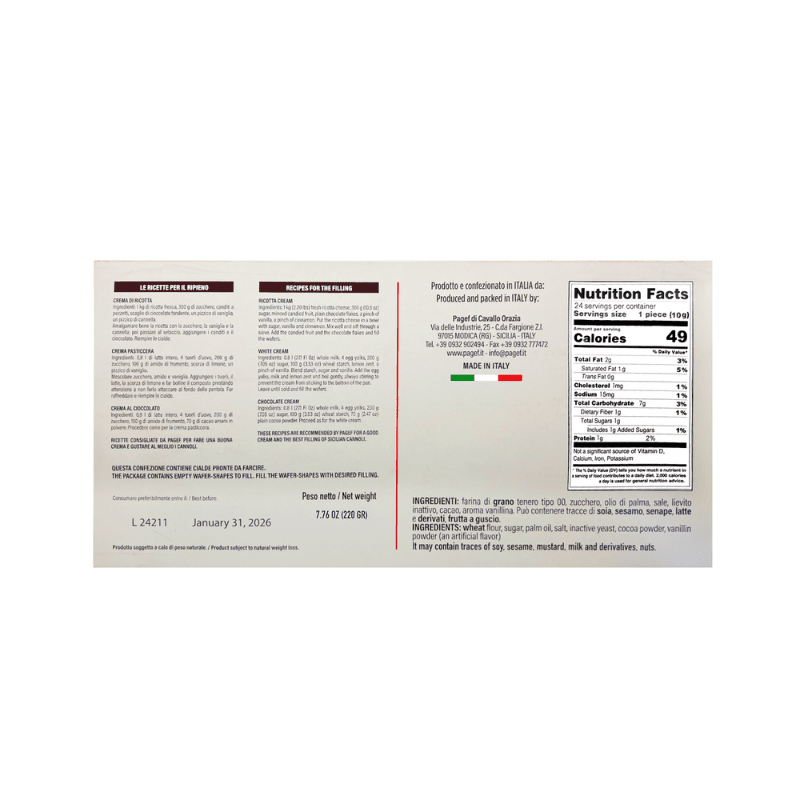 Sanniti Mini Cannoli Shells, 24 Count [Pack of 15]