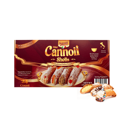 Sanniti Mini Cannoli Shells, 24 Count [Pack of 15]