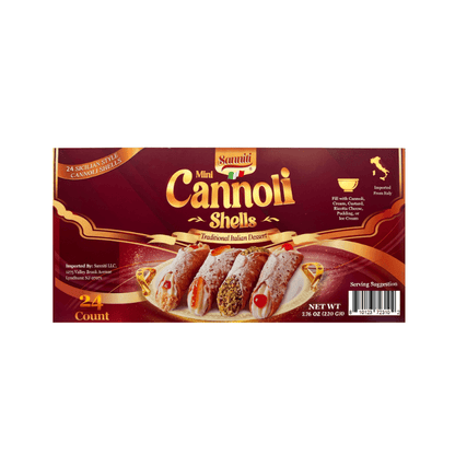 Sanniti Mini Cannoli Shells, 24 Count [Pack of 15]