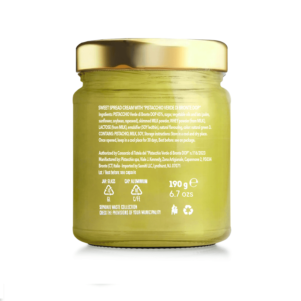 Sanniti Pistachio Cream Spread, 6.7 oz Pantry Sanniti 