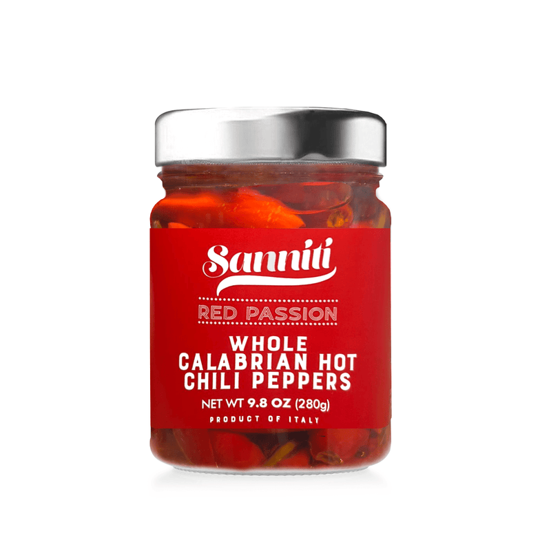 Sanniti Whole Calabrian Hot Chili Peppers, 9.8 oz Fruits & Veggies Sanniti 