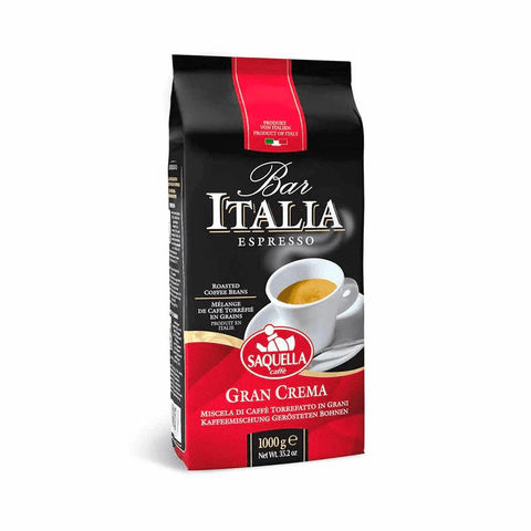 Saquella Coffee Gran Crema Espresso Beans, 2.2 lb [Pack of 8]