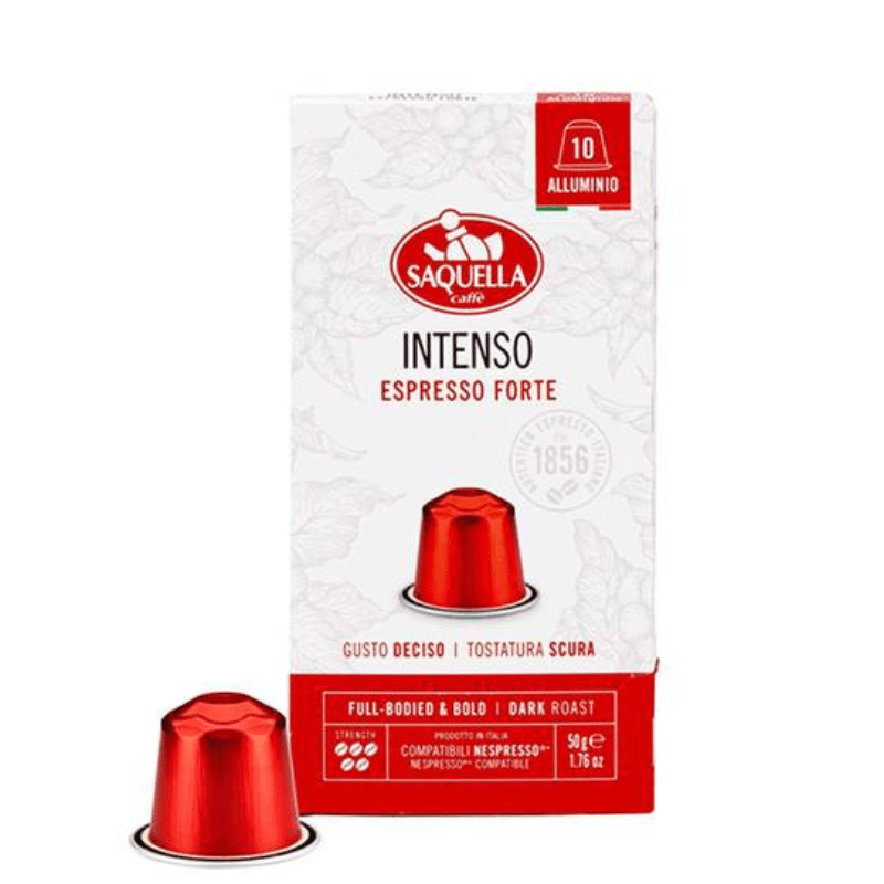 Saquella Intenso Espresso Forte, 10 Capsules [Pack of 10]