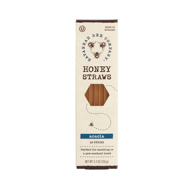 Savannah Bee Company Honey Straw, 30 pack [Pack of 12]