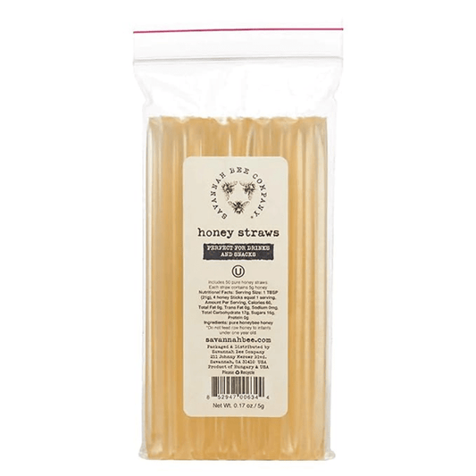Savannah Bee Company Honey Straws, 50 Pack [Pack of 1]