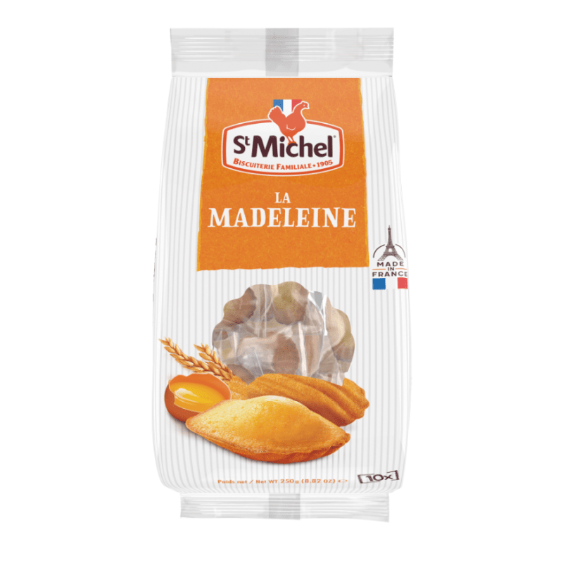 St Michel Classic Madeleines, 8.8 oz [Pack of 10]