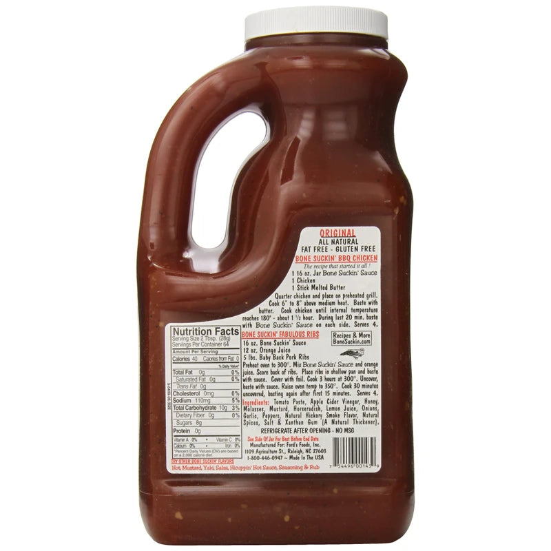 Bone Suckin' Sauce, Half Gallon [Pack of 6]