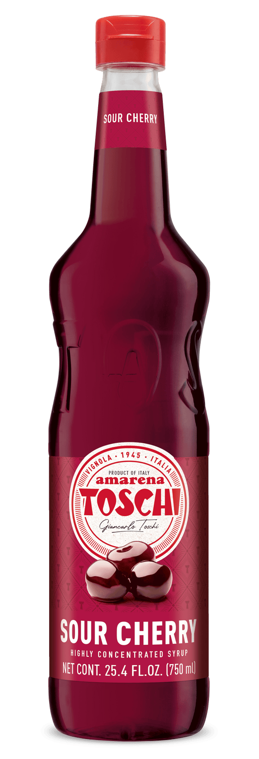 Toschi Amarena Sour Cherry Syrup, 750mL (25.4 oz) [Pack of 6]