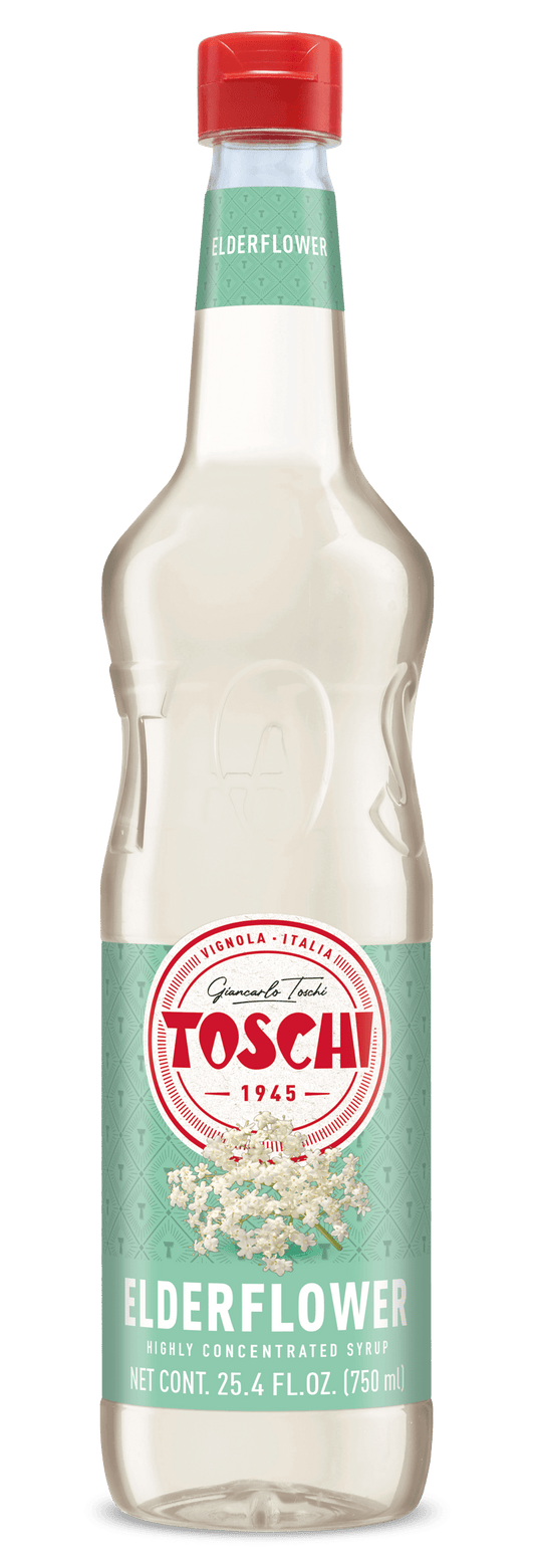 Toschi Elderflower Syrup, 750mL (25.4 oz) [Pack of 6]