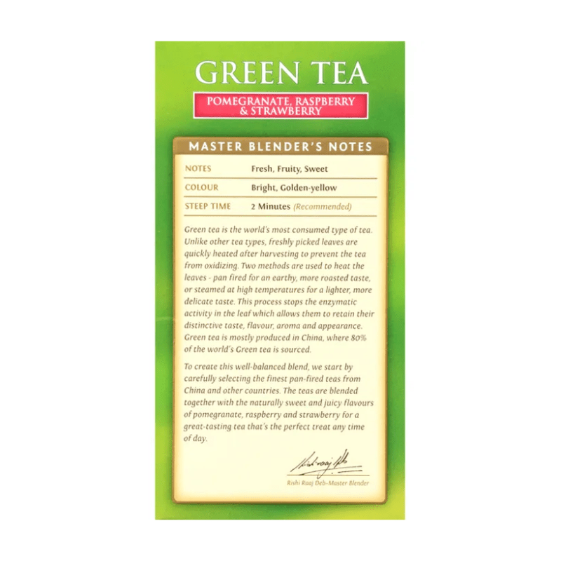 Twinings Green Tea, Pomegranate, Raspberry & Strawberry, 20 Count Tea Twinings 