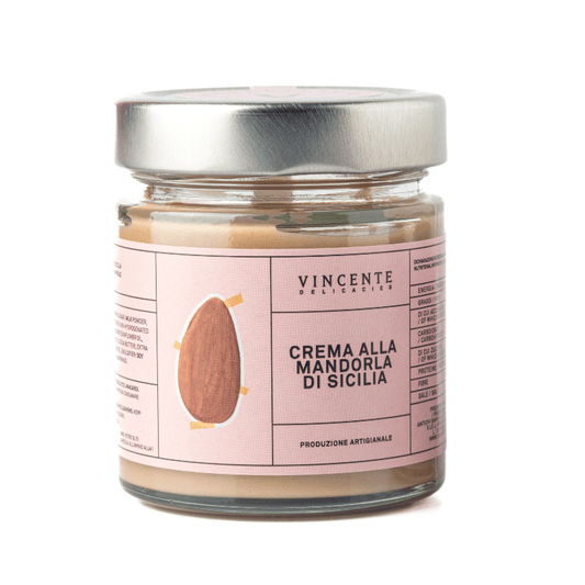 Vincente Sicilian Almond Cream Spread, 6.35 oz [Pack of 6]