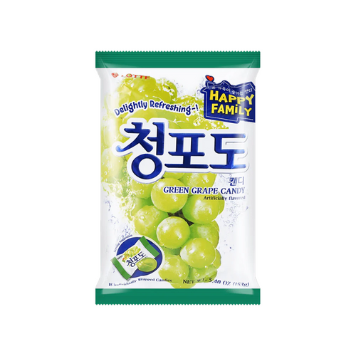 Lotte Green Grape Candy, 153g [Pack of 20]