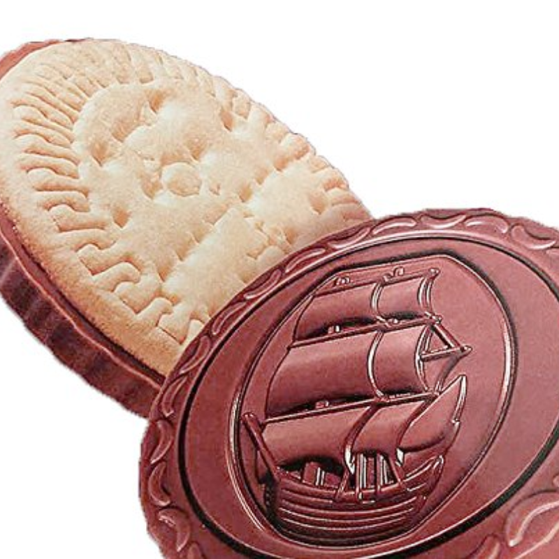 Lotte Binch Half Chocolate Half Biscuit Multi Pack Cookies, 7 oz [Pack of 16]