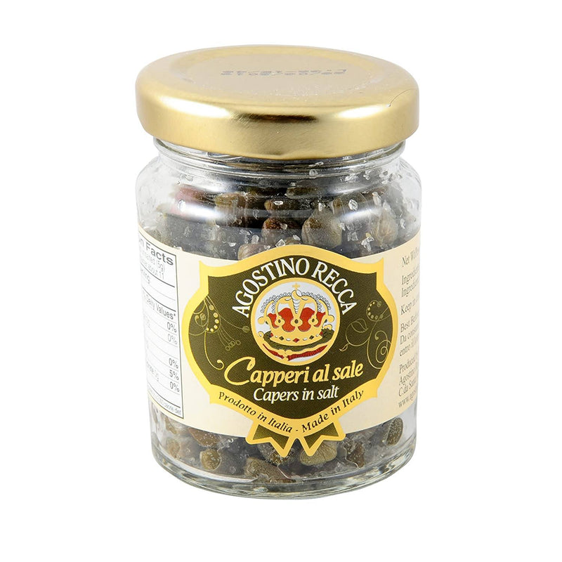 Agostino Recca Capers in Salt, 3 oz Olives & Capers Agostino Recca