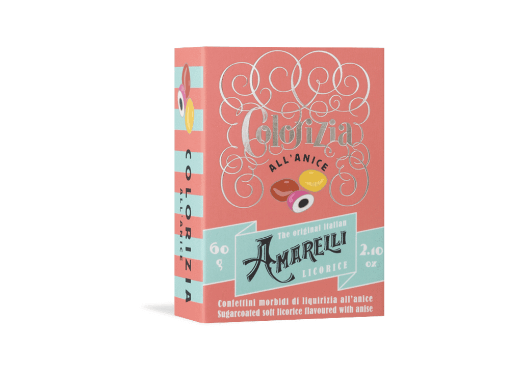 Amarelli #613 Colorizia Sugar Coated Licorice with Anise, 2.1 oz (60 g) Sweets & Snacks Amarelli 